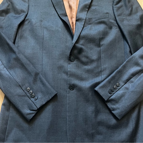 JOS A BANK Men's Blazer Gray Sports Coat 100% Wool Jacket 42XL Slim Fit READ - Picture 11 of 16